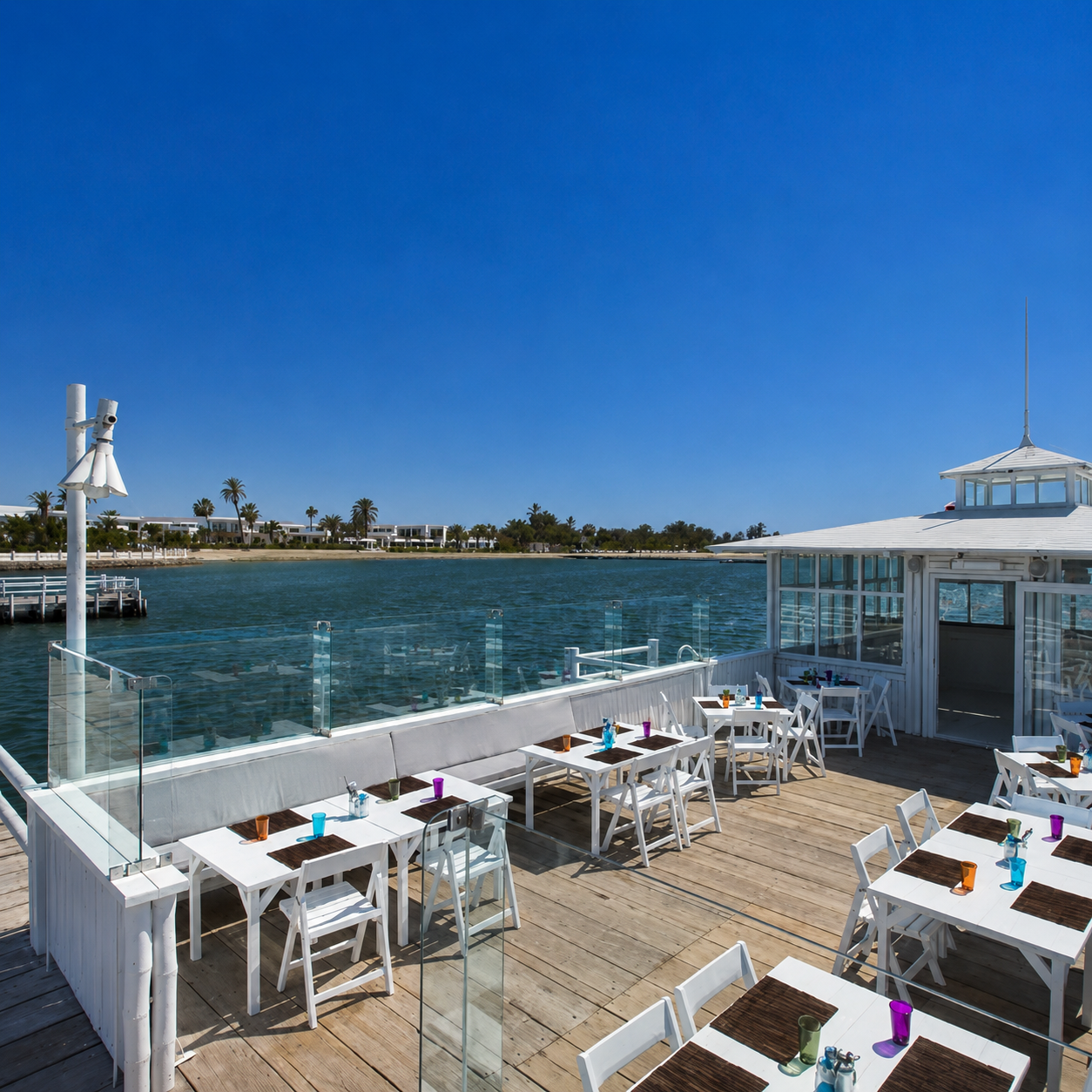 Chalana boat beside Hotel Paracas pier